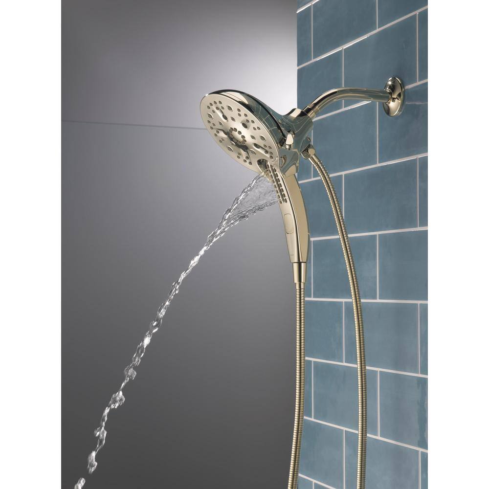 Lumicoat Polished Nickel Dual Shower Head with Handheld Spray