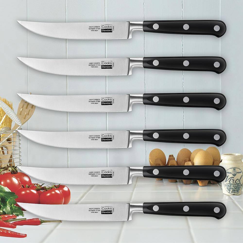 Cooks Standard 6 Piece High Carbon Stainless Steel Steak Knife Set