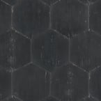 Retro Hex Nero 14-1/8 in. x 16-1/4 in. Porcelain Floor and Wall Tile (11.05 sq. ft. / case)