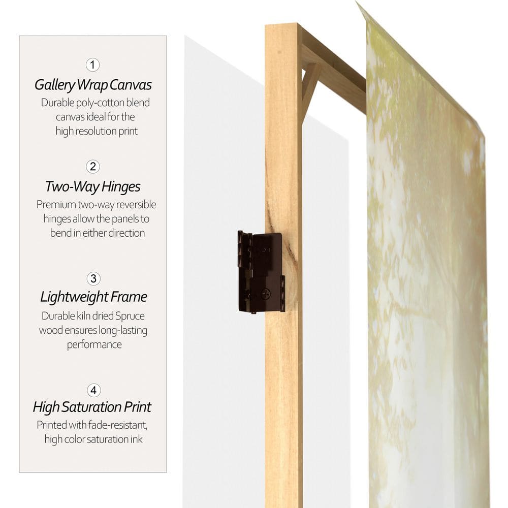 6 Ft. Tall Double Sided Stairway To Heaven Canvas Room Divider