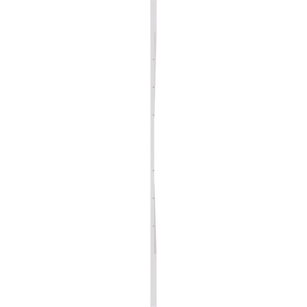 White Smooth PVC Mid Century Modern Wainscot Paneling Kit
