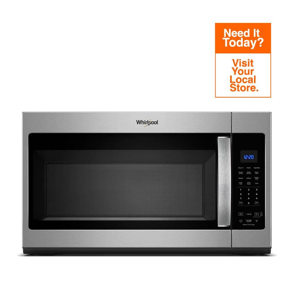 Whirlpool 1.9 cu. ft. Over the Range Microwave in Fingerprint Resistant Stainless Steel with Sensor Cooking