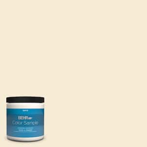 8 oz. #ICC-10 Vanilla Cream Satin Enamel Interior/Exterior Paint & Primer Color Sample