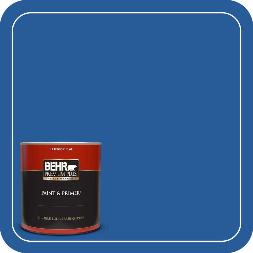 1 qt. #P510-7 Beacon Blue Flat Exterior Paint & Primer price history on PriceWatchPro