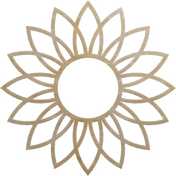 Ekena Millwork 0.25 in. x 36 in. x 36 in. Wood Medallion Moulding