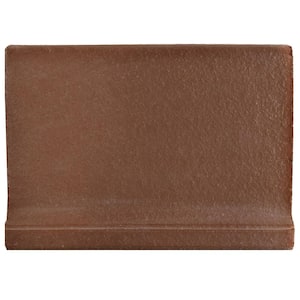 Quarry Cove Base Flame Red 4-3/8 in. x 5-7/8 in. Satin Ceramic Floor and Wall Tile Trim
