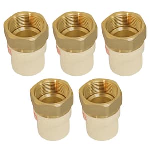1-1/2 in. FIP x 1-1/2 in. Lead Free Brass CPVC Adapter Pipe Fitting (5-Pack)