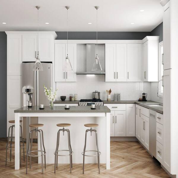 Hampton Bay Shaker Ready To Assemble 33 In W X 84 H 24 D Plywood Single Oven Kitchen Cabinet Denver White Hkd Oc3384 The Home Depot - Home Depot Single Kitchen Cabinets Hampton Bay Shaker Ready To Assemble 33 In W X 84 H 24 D Plywood Single Oven Kitchen Cabinet Denver White Hkd Oc3384 The Home Depot - Home Depot Single Kitchen Cabinets
