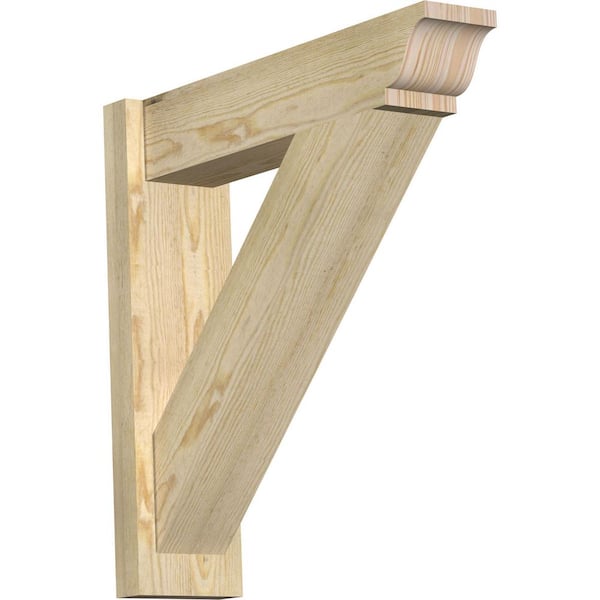 Ekena Millwork 6 in. x 24 in. x 24 in. Douglas Fir Traditional Rough Sawn Outlooker
