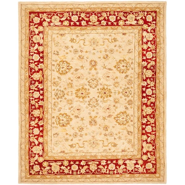Anatolia 12 x 15 Ivory/Red Medallion Area Rug