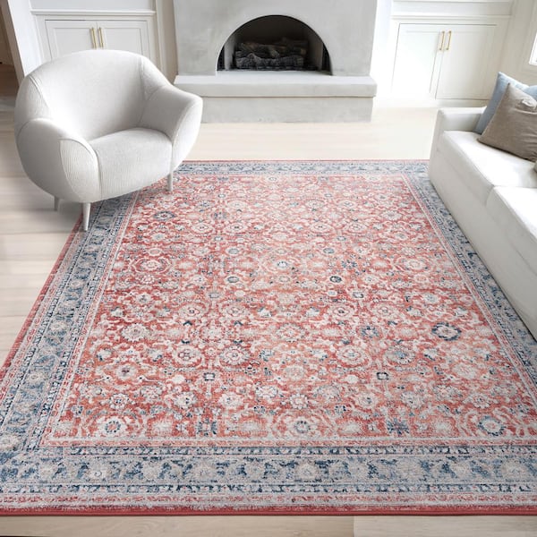 Magic Traditional Multi-Colored 5 ft. x 7 ft. Oriental Indoor Area Rug