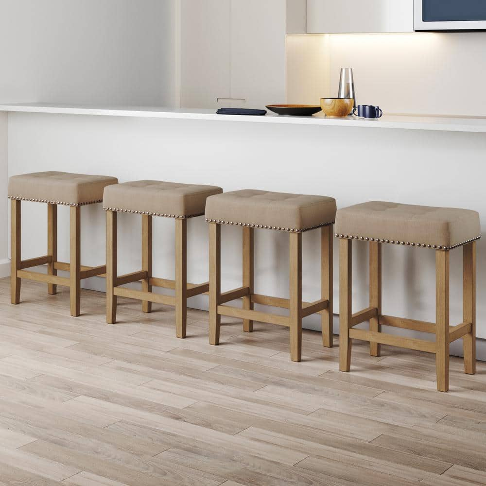 Natural wood 2025 counter height stools