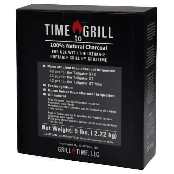 Grill Time 5 lbs. 100% Natural Wood Charcoal