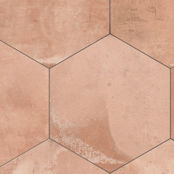 Argillos Hex Teja 21 in. x 24 in. Porcelain Floor and Wall Tile (10.2 sq. ft. /Case)