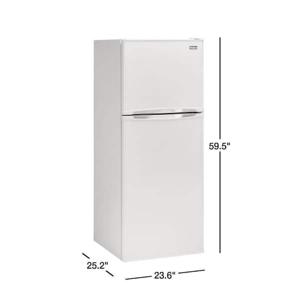 Haier - 9.8 Cu. Ft. Top-Freezer Refrigerator - Stainless steel - Appliance  Oasis