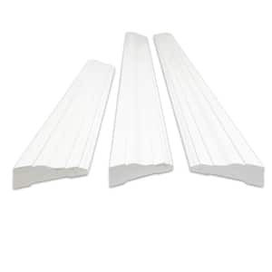 WM366 .73 in. x 2.25 in. x 7 ft. White Prefinished Wood Finger Jointed Door Casing Set (6-Pack)