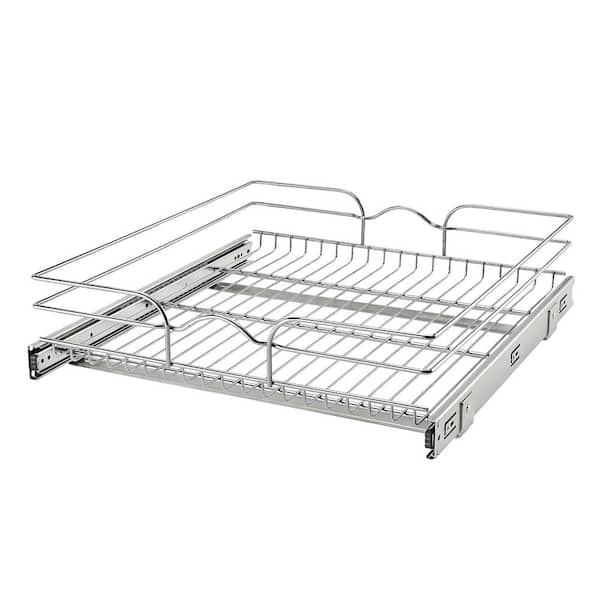 Rev-A-Shelf Silver Kitchen Cabinet Pull Out Shelf Organizer, 21 in. x 22 in.