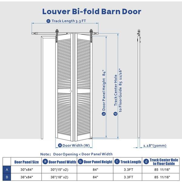 TENONER 48 in. x 84 in. White, V Frame, Finished, MDF Barn Door Slab with  Barn Door Hardware BARN-yg48 - The Home Depot