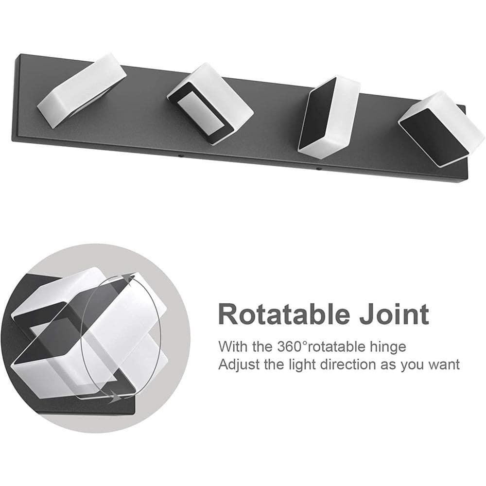 Modern Black and White Acrylic LED Vanity Light