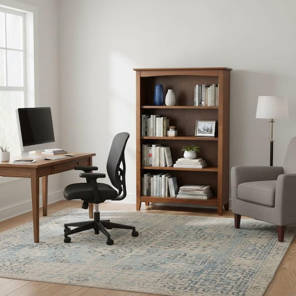 International Concepts 48 in. Espresso Wood 4-shelf Standard