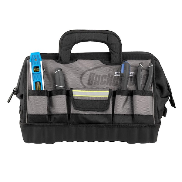 BUCKET BOSS 18 in. High Visibility Professional Tool Bag 65118-HV