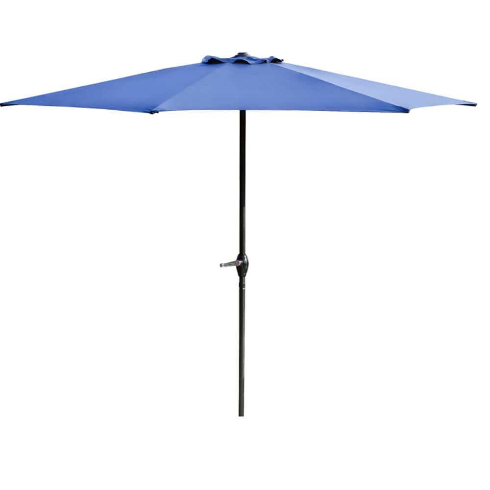 9 ft. Steel Market Patio Umbrella in Blue price history on PriceWatchPro