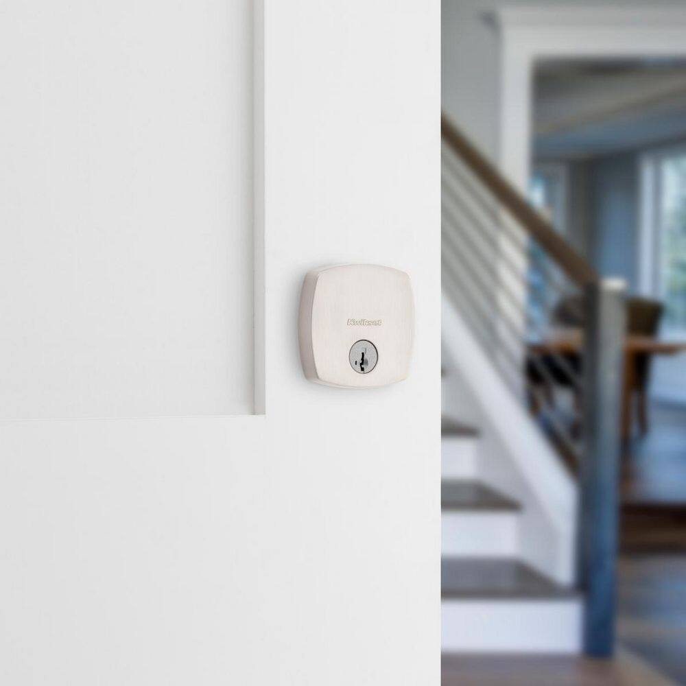 Satin Nickel Single Cylinder Deadbolt Door Lock