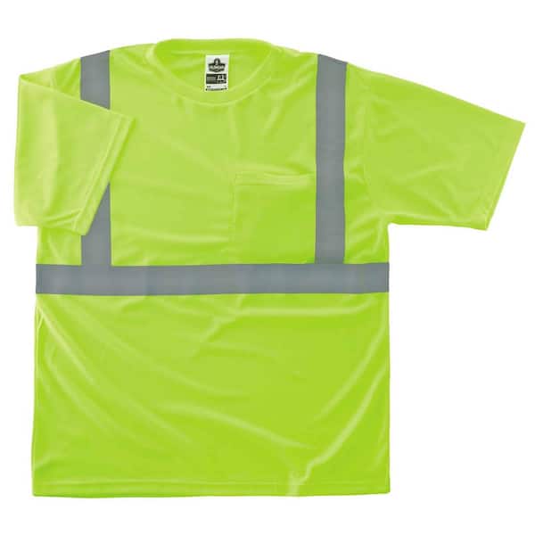 Ergodyne GloWear 8289 X-Large Hi Vis Lime Type R Class 2 T-Shirt