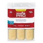 9 in. x 3/8 in. Pro American Contractor High-Density Knit Fabric Roller (3 Pack)