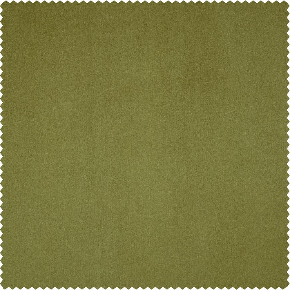 White Velvet Room-Darkening 96" Indoor Curtain Panel