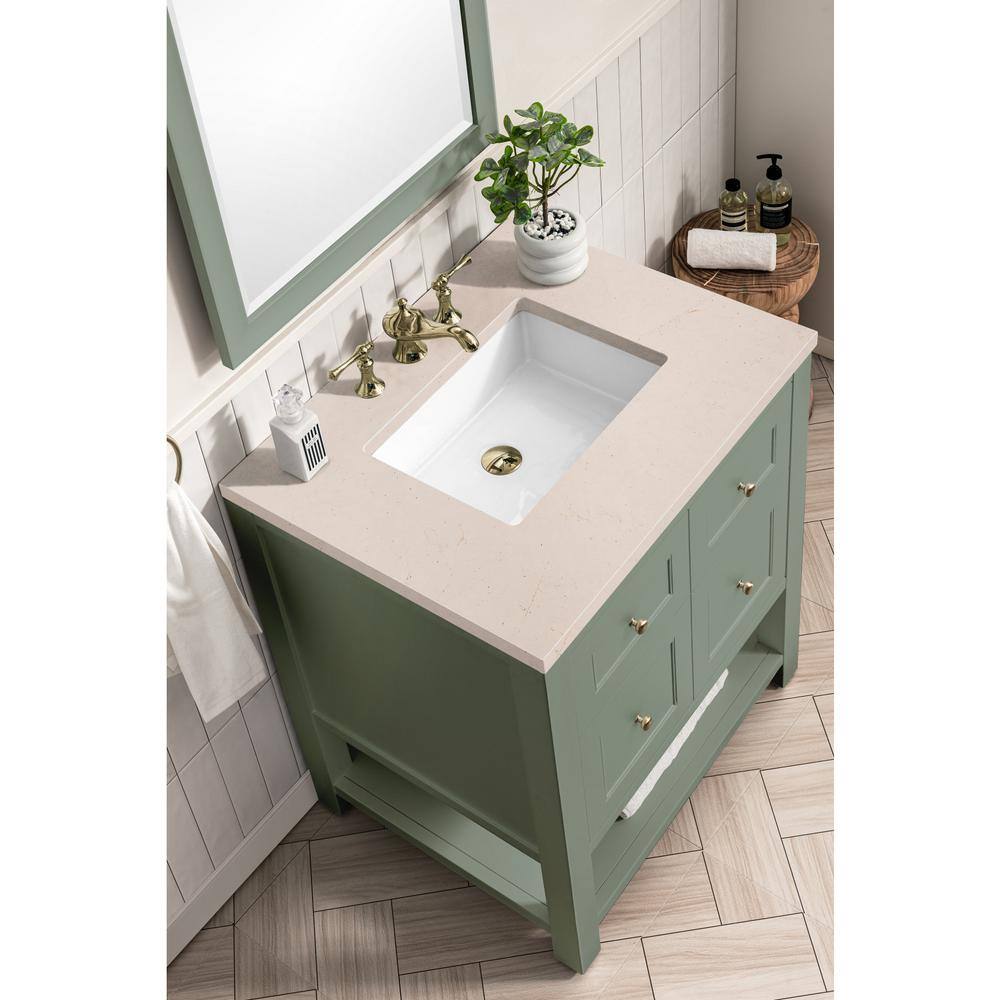 Breckenridge 30" Smokey Celadon Solid Wood Single Vanity