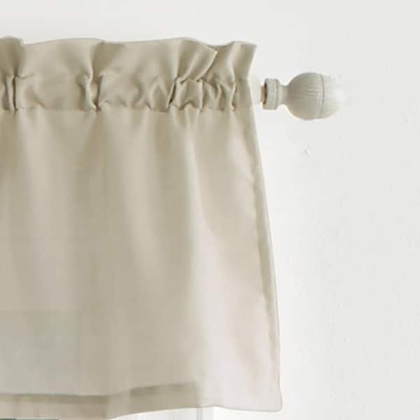 Martha Stewart Bedford Woven Valance Linen - 56 in. W x 36 in. L