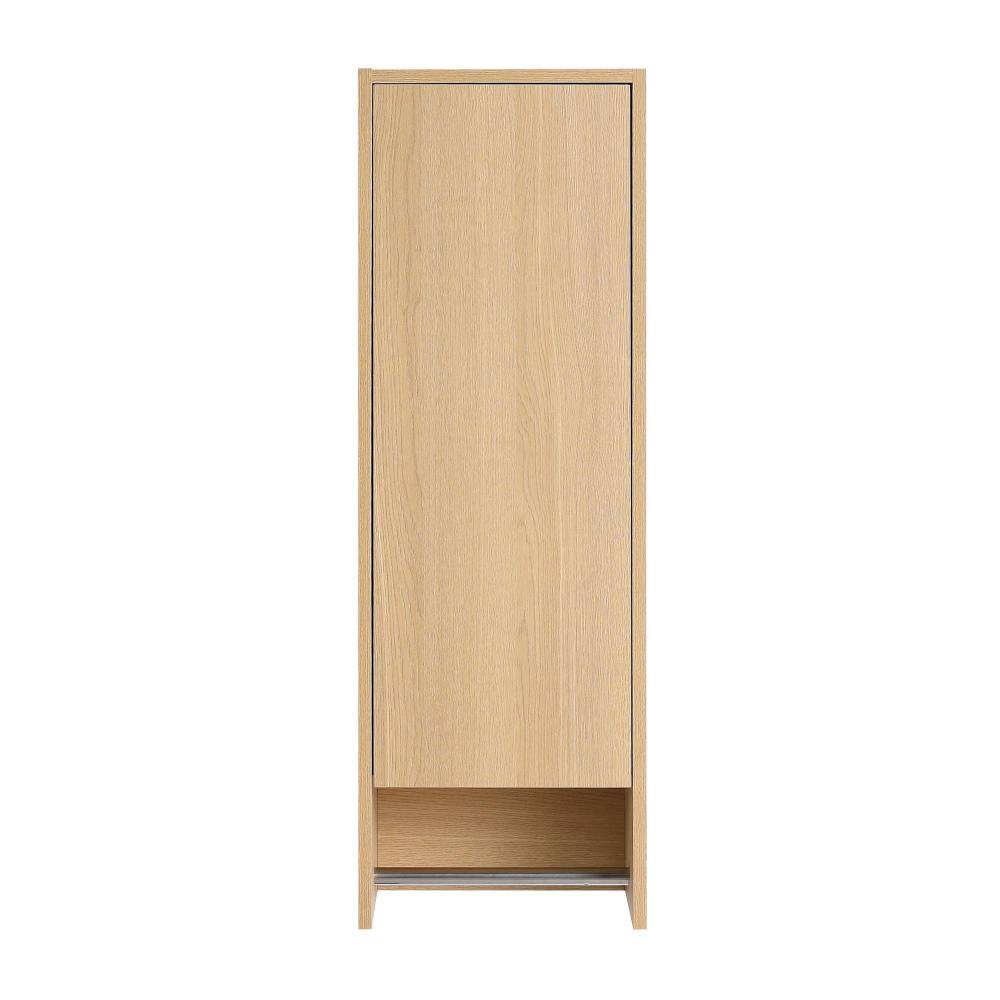 "11.81""W x 9.81""D x 35.44""H Plywood Bathroom Wall Cabinet with Doors,Built-in Shelves and Towel Rack,Oak" price history on PriceWatchPro