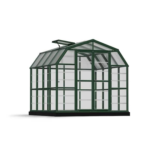 CANOPIA by PALRAM Grand Gardener 8 ft. x 8 ft. Green/Clear DIY Greenhouse Kit