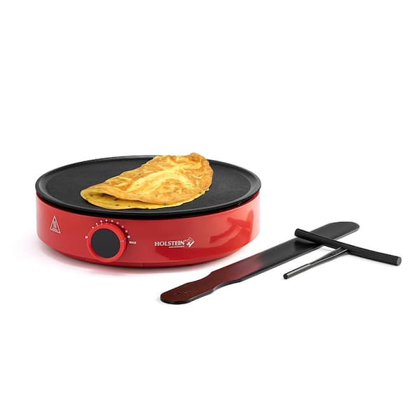 HOLSTEIN HOUSEWARES 12 in. Non-Stick Smokeless Electric Griddle