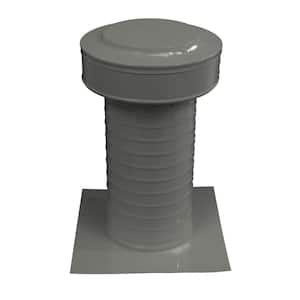 Keepa Vent 6 in. Dia Aluminum Roof Vent for Flat Roofs in Weatherwood