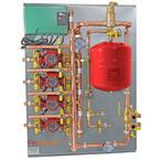 4 Zone Radiant Heat Distribution Panel for Use with Glycol