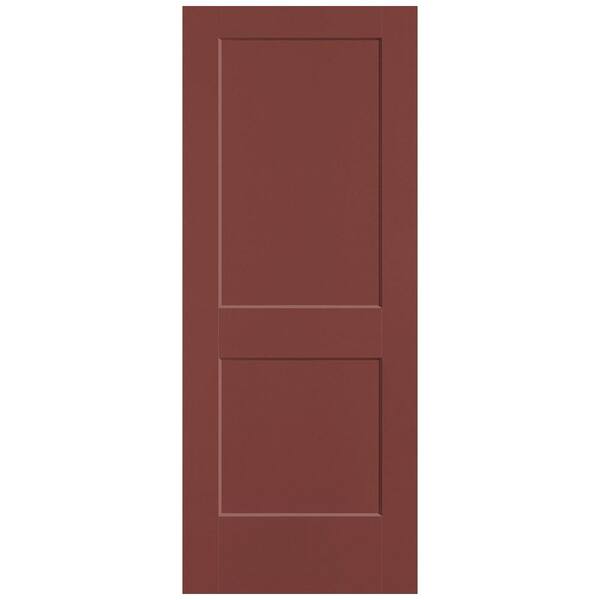 32 in. x 80 in. 2-Panel Logan Single Bore Hollow Core Red Bluff Molded Composite Interior Door Slab