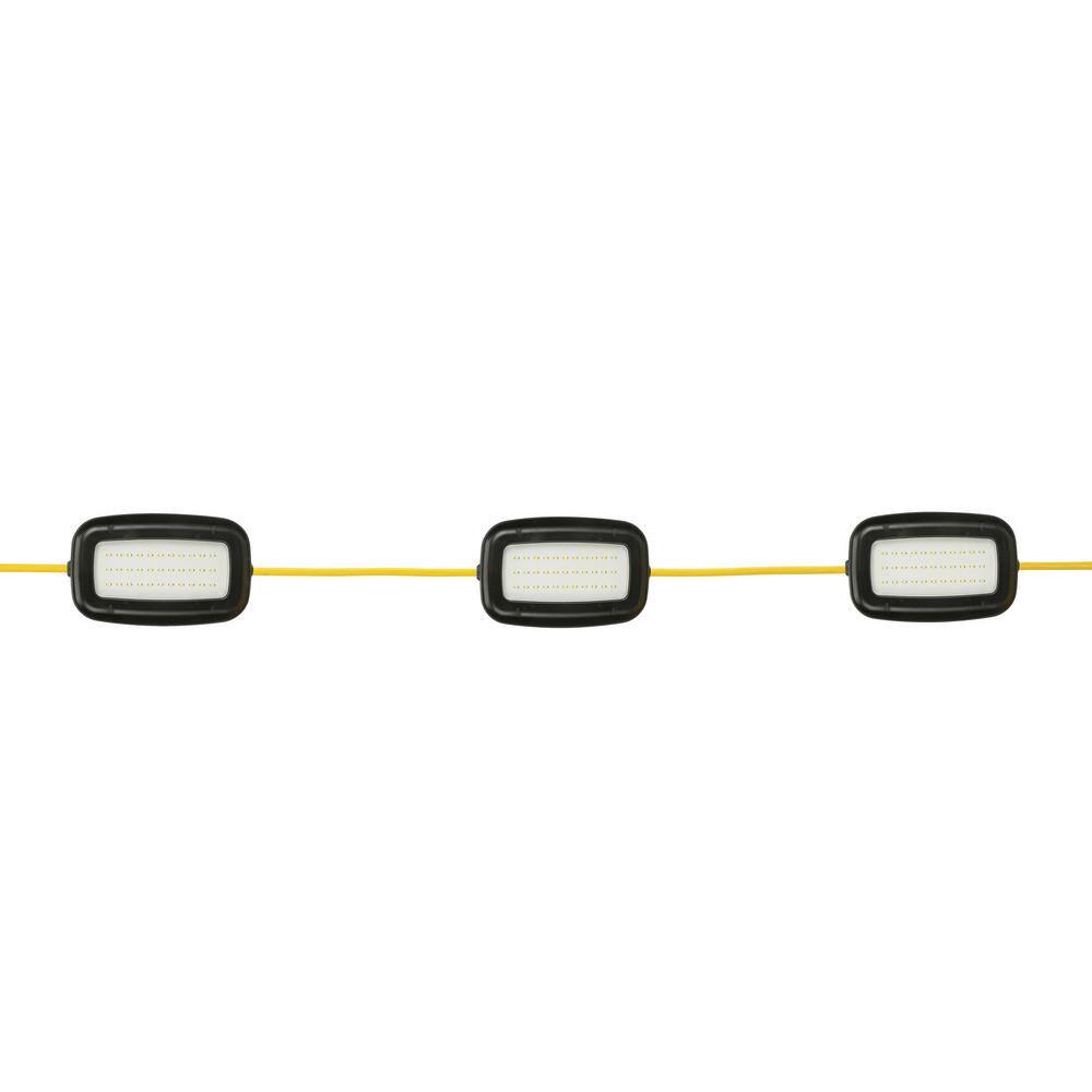 50 ft Yellow Plastic LED Outdoor String Lights