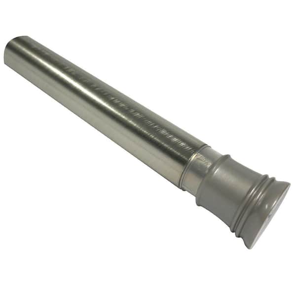 Zenna Home 44 in. - 72 in. Adjustable Tension No-Tools Shower Rod in Brushed Nickel