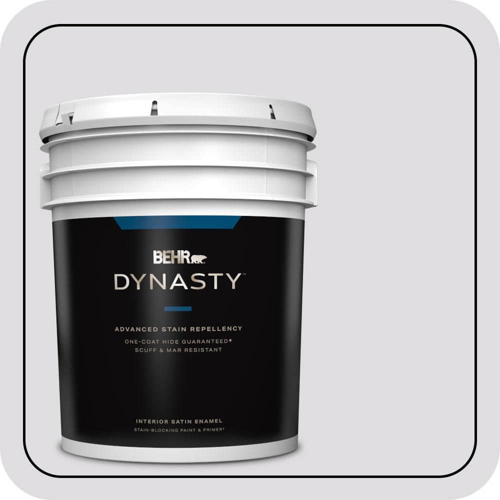 5 gal. #660E-1 Lavender Lace Satin Enamel Interior Stain-Blocking Paint and Primer price history on PriceWatchPro