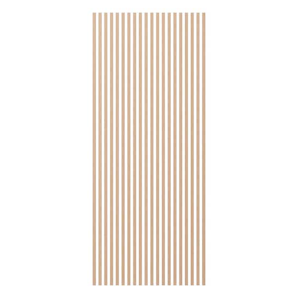 Ekena Millwork Heritage Premier Traditional 94.5 in. H x 1 in. W Slatwall Panels in Alder 20-Pack