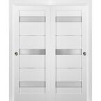 Sartodoors 4055 84 in. x 96 in. Panel White Finished Pine MDF Sliding ...