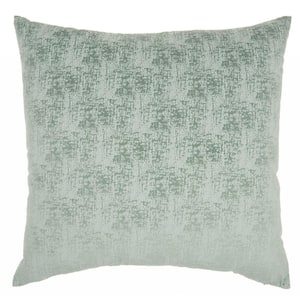 Jordan Celadon Geometric Polyester 22 in. x 22 in. Throw Pillow