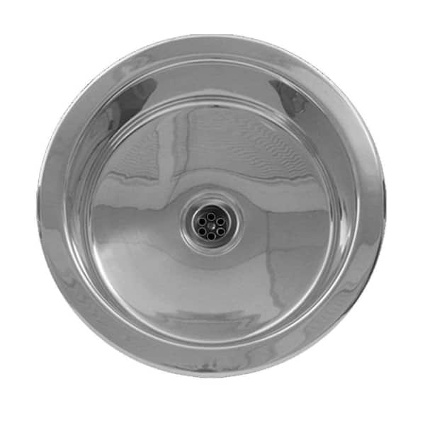 Whitehaus Collection Undermount Stainless Steel 12 in. Single Bowl Prep Sink in Polished Stainless Steel