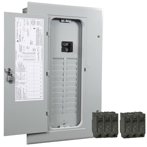 GE 100 Amp 20 Space 20 Circuit Main Breaker Indoor Load Center Contractor Kit