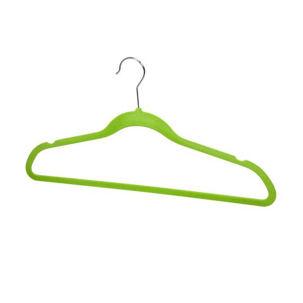 Home Basics Green Velvet Shirt Hangers 10-Pack