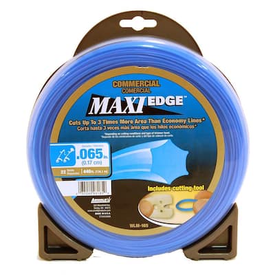 Arnold Trimline Maxi-Edge Rasentrimmerschnur – 0,065 Zoll (1,65 Mm), 12,2 M, Universell