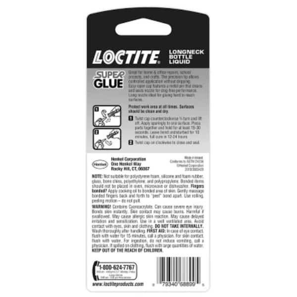 Super Glue 0.18 oz. Longneck Liquid Clear Bottle (each)