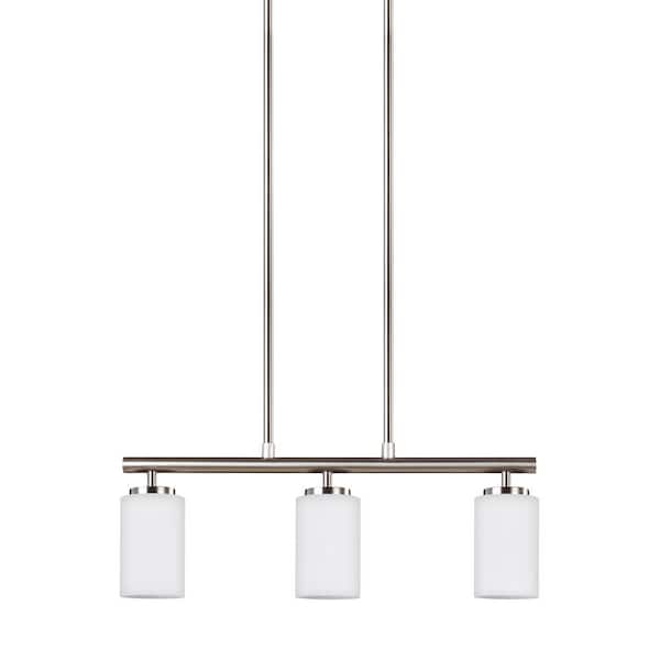 Generation Lighting Oslo 3-Light Brushed Nickel Pendant